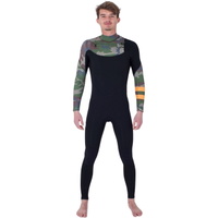 Mens Plus Printed 3/2mm Chest Zip Wetsuit